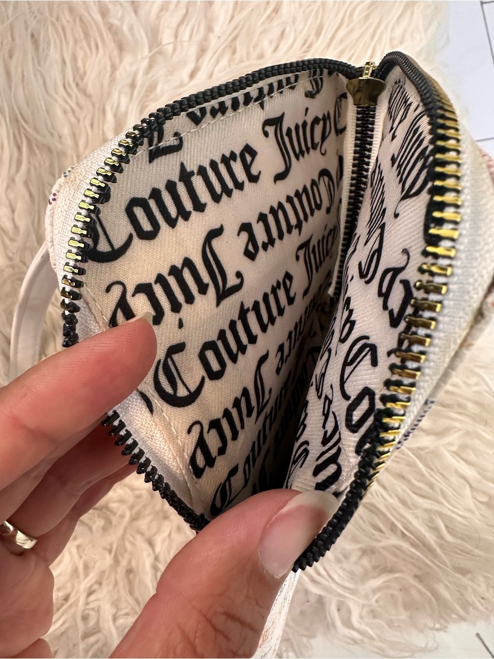 Juicy Couture White Crossbody with Rainbow Logo Print